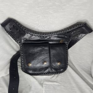 HANDMADE Genuine Leather Small Shoulderbag/Belt Bag